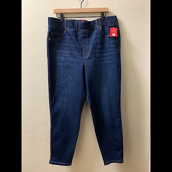 SPANX Ankle Skinny Jeans in Midnight Shade - Picture 5 of 8